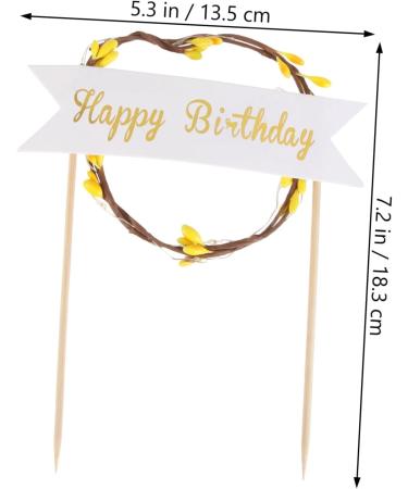 OFFSCH Cake Picks Led Birthday Signs Birthday Cupcake Topper Cake Toppers Wedding Cupcake Topper Wedding Topper Dessert Picks Sandwitch Stick Cake Pick Topper Sandwich Bar Beautiful - Buy Online on GoSupps.com