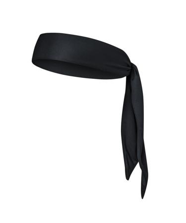 Frcolor Head Tie Sport Sporte Headband Tie headband for women and men welding band head ties ideal for running out tennis karate athletics black