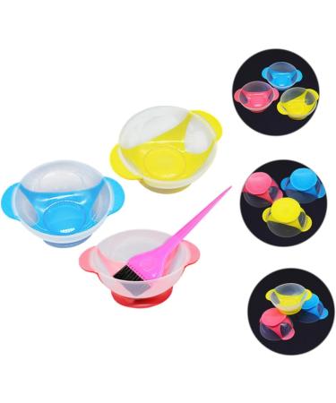 FRCOLOR 1 Set Hair Dye Bowl Hairdressing Hair Dye Set Mixing Cup Tool for the Eye Plate Suction Cup Hair Dye Brush Hair Dye Brush Baking Oil Mould Bowl Hair Dye Mixing Bowl Painting - Buy Online on GoSupps.com