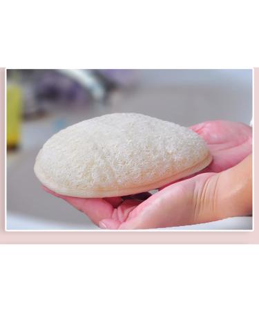 Loofah Pads - 1Pc Natural Exfoliating Loofah Sponge Pad for Men & Women | Beige Body Scrubber Bath Tool - Buy Online on GoSupps.com