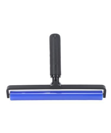 Static Roller Dust Removal Roller Super Sticky Blue Silicone Soft Static Action Cleaner Roller with Black Handle for Clean Room Kitchen Staff (8 Inch) 8 Inch 8 Inch