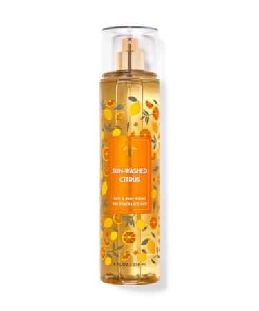 Bath & Body Works Sun-Washed Citrus Fine Fragrance Body Spray Mist Warm Vanilla Sugar (Sun-Washed Citrus)
