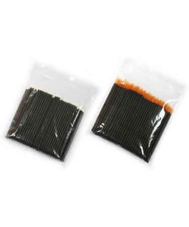 DRESSOOS 100pcs Disposable Makeup Brushes Make up Kit White Eye Gel Eyeliner Tool Eye Shadow Brush Soft Head 15cmX10cm Orange - Buy Online on GoSupps.com