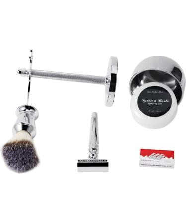 Harilla Shaving Bowl and Brush Set for Men | Includes Brush Stand & Shaving Soap | Premium Grooming Kit - Buy Online on GoSupps.com