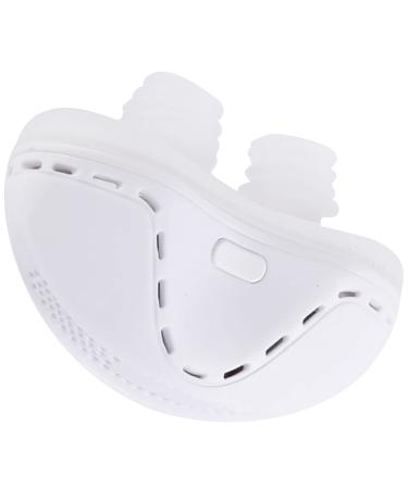 Electric Massage Anti-Snoring Devices Smart Adjustable Snoring Stopper Anti Snore Nasal Dilators Double Eddy Current Fan Designs Better Nose Breathing Improved Sle(Size:60 x 25.2 x 39mm Color:White) 60 x 25.2 x 39mm White