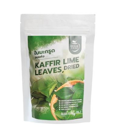Premium Dried Kaffir Lime Leaves - Natural 15g (0.53 oz) Pack of 1 | Essential Asian Cooking Ingredient by NESAR FOOD - Buy Online on GoSupps.com