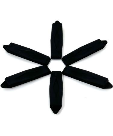 Dog Hair Clip Set - 6 Diamond Clips in Black - Perfect for All Breeds - International Shipping Available - Buy Online on GoSupps.com