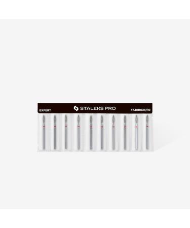 STALEKS PRO - Diamond Bit - Flame (Red Ring) I Attachment for Nail Cutters I Bits for Apparative Manicures and Pedicures I Grinding Attachment for Electric Grinders I Nail Drill Bit (FA10R023/10) - Buy Online on GoSupps.com