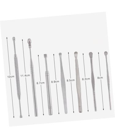 NOLITOY 3sets Ear Wax Picker Tool Ear Care Supplies Portable Cleaning Kit 7pcs*3 Silverx3pcs 12cmx3pcs - Buy Online on GoSupps.com