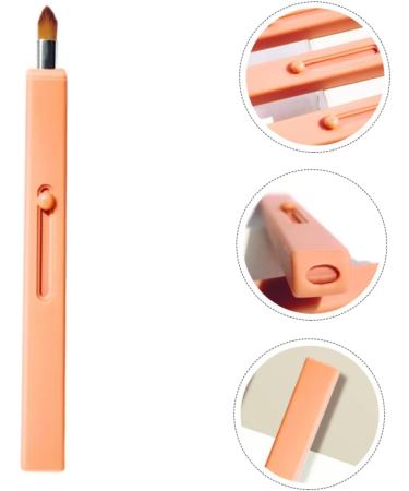 PLAFOPE 1pc Retractable Lip Brush Retractable Lipstick Brush Lip Scrubber Lipstick Gloss Applicator Travel Makeup Brush Lip Tint Brush Cosmetics Brush Tool Flat Concealer Brush Plastic - Buy Online on GoSupps.com