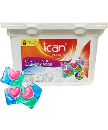 Ican Laundry 3-in-1 Washing Pods - 50 Count 10g Detergent Tablets - Buy Online on GoSupps.com