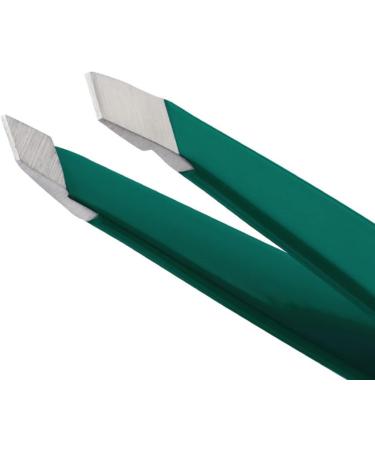 Tweezerman Emerald Shimmer Mini Slant Tweezer with Case - Precision Hair Removal Tool - Buy Online on GoSupps.com