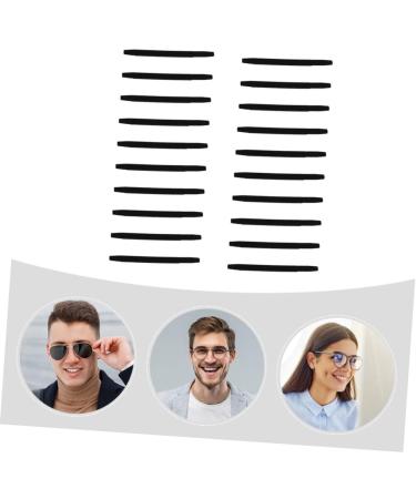 Lurrose 120 pcs Glasses Slippery Foot Cover - Slipproof Elastic Comfort Glass Holder & Earring Pebble Gel - Replaceable Black (4stk) - Ideal for Glasses Grip & Brake Pipe Use - Buy Online on GoSupps.com