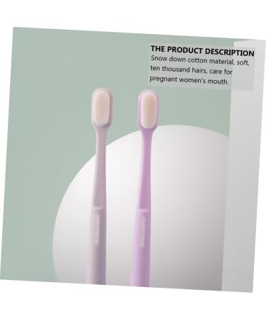 Minkissy Soft Toothbrush Set for Pregnant Women - 4 Microhaar Oral Care Tools for Postpartum Mouth Cleaning - Buy Online on GoSupps.com