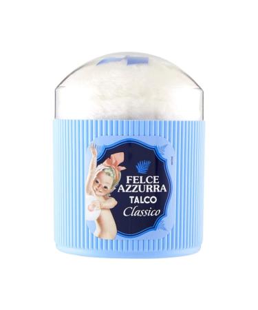 PAGLIERI Felce Azzurra Classico Body Powder with Sponge 250 g Pack of 3