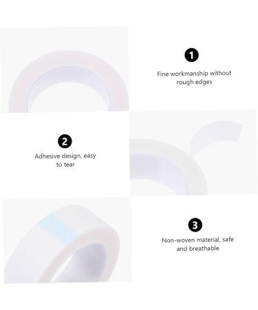 DRESSOOS 8 Rolls Eyelash Tape Eye Skin Tape Eye Eye Skin Cover Lash Extension Tape Lash Extensions Supplies Eye Protection Extension Belt Non-woven Fabric White 4X4X1.25CM White - Buy Online on GoSupps.com