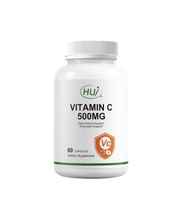 HUJ Vitamin C 500mg Immune and Antioxidant Support 60 Capsules