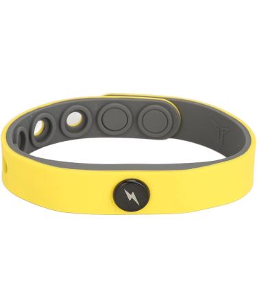 Jauarta Negative Ion Bracelet - Boost Energy & Reduce Static | Elastic Silicone Sports Bracelet (Yellow) - International Shipping Available - Buy Online on GoSupps.com
