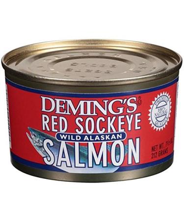 Deming's Wild Alaska Red Sockeye Salmon 7.5 oz (3 Pack)