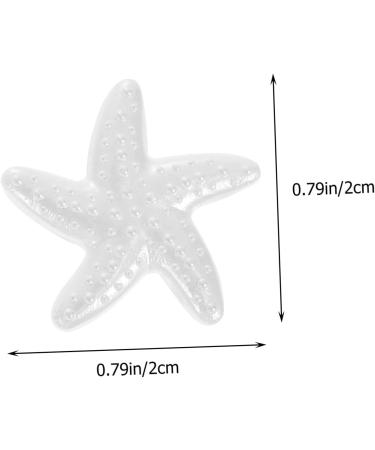 Operitacx 100pcs Material Plastic Hair Girl Charms Materials Accessories Diy Headwear Making Pin Handmade 2X2X0.2CM White - Buy Online on GoSupps.com