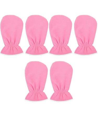 DOITOOL 3 Pairs Home Dry Day Care Oil Calluses Rough Heal Hand Preservation Pink Re Women Glove Exfoliating Essential Gel Skin Mittens for Peel Essectial Men