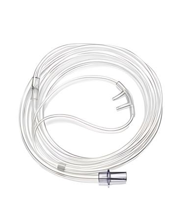 Adult nasal cannula with curved prongs and 1.8m tubing from the oxygen store NHS clear soft-touch tube accessories home adult transparent plastic household for patient elderly health care