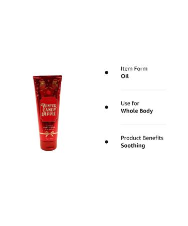 Bath & Body Works Winter Candy Apple Ultra Shea Body Cream 8oz - 2019 Holiday Edition | 24hr Moisture | Pack of 1 - Buy Online on GoSupps.com