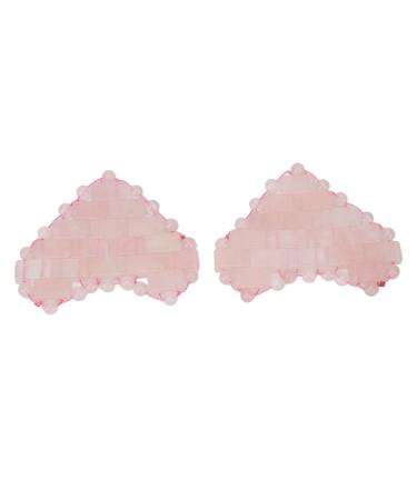Verdant Touch Stone Eye Patch Jadestone Eye Patches 2 Pack Heart -shaped stone eye pads to reduce facial edema and relieve the eye load pink