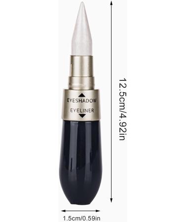 Double-End Liquid Eyeshadow Eyeliner 2 in 1 Multifunctional Easy To Wear Makeup Gift for Beginner Thin Eyeliner (D One Size) 9 ml (Pack of 1) D - Buy Online on GoSupps.com