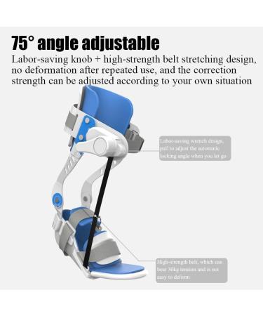 Ankle Fracture Training Brace - Adjustable Rehab Support for Foot Drop & Stroke Recovery (Right Foot - Buy Online on GoSupps.com