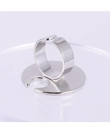 2-St Ring Palette Finger Ring - Nail Art Mixing Shell & Nail Polish Ring for Creative Nail Designs - Buy Online on GoSupps.com