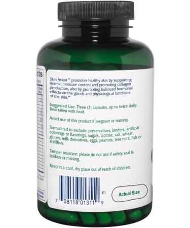 Vitanica Skin Assist Skin Support Vegan 180 Capsules Pro Logo - 180 Vegan Caps - Buy Online on GoSupps.com