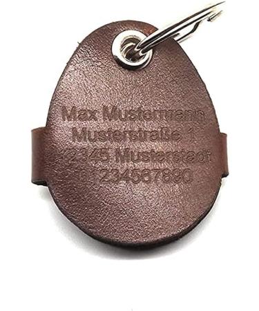 Copter Farm Dog Brand Bag | Engraved Leather Dog Collar | Personalized Oval Design | Premium Art & Real Leather - Buy Online on GoSupps.com