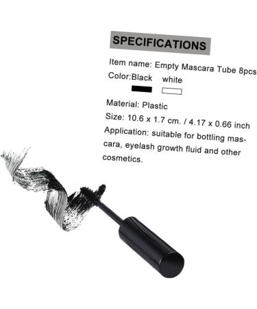 Ipetboom 16 Pcs Clear Eyelash Mascara Clear Mascara for Eyelashes Empty Bottles Filling Growth Fluid Assorted Colorx2pcs 10.6x1.7cmx2pcs - Buy Online on GoSupps.com