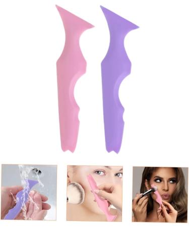 FOMIYES 2pcs Silicone Beauty Ruler Lip Liners De Para Gelatinas Silicone Eyeliner Stencils Bevel Auxiliary - Buy Online on GoSupps.com