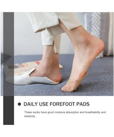 5 Pairs Breathable Half Socks with Non-Slip Metatarsal Pads - Reusable & Washable Outdoor Toe Socks - Buy Online on GoSupps.com