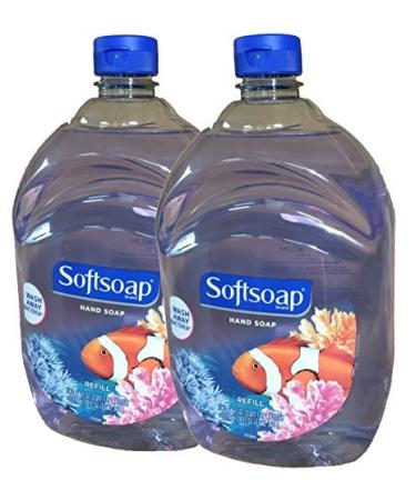 Softsoap Liquid Hand Soap, Aquarium Series, Basic Pack, Unscented, 64 Fl Oz (Pack of 2)
