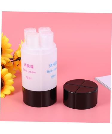 PLAFOPE 1pc Set 4 in 1 Travel Dispenser Cosmetic Travel Containers Travel Cosmetic Containers Leakproof Travel Lotion Bottle Travel Liquid Container Travel Toiletries Empty Bottle Storage medium Black - Buy Online on GoSupps.com