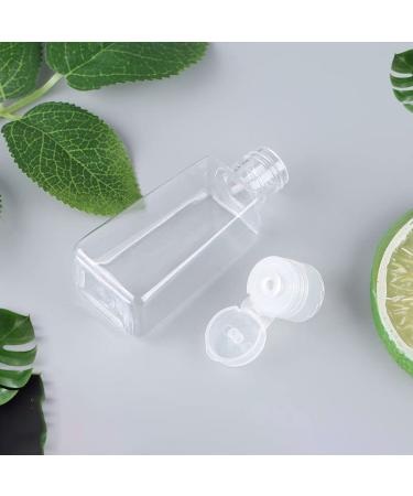 Soujoy 40 Pack 60ml Refillable Plastic Bottles - Transparent Travel Containers with Folding Lock & 8 Lids for Shampoo Lotions & Creams - Buy Online on GoSupps.com