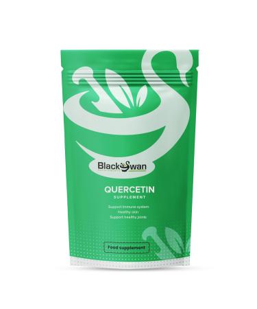 Black Swan Quercetin Supplement - 750mg Veg Capsule - Supports Blood Pressure Joint Health and Heart Health with Anti-oxidant and Anti-inflammatory Properties - 30 Capsules 1 g (Pack of 1)