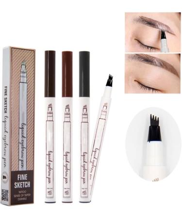  Allayu Waterproof Long-Lasting Multicolor Eyebrow Pencil Makeup Cosmetics Convenient for Professionals and Beginners Black - Buy Online on GoSupps.com