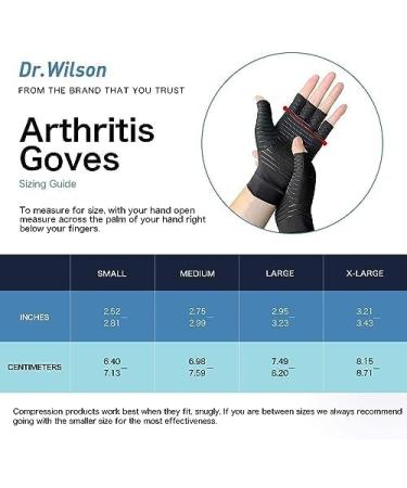 Shop Arthritis Gloves | Copper Infused Compression Gloves for Pain Relief - Fingerless Design - Buy Online on GoSupps.com