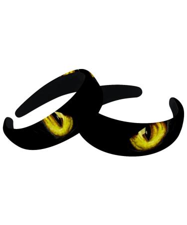 Headbands Women Hair Head Bands 2 Pieces Wide Top Turban Velvet Hair Bands Elastic Headband Happy Halloween Fashion Head Wrap 2 Size Multi-colored 4