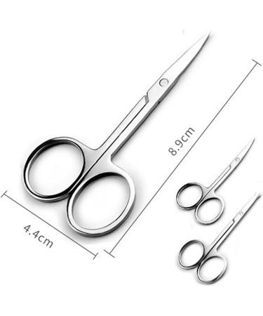 AttreX Craft Scissors Stainless Steel Curved Tip Thin Blade Cuticle Scissors Nail Clippers Trimmer Dead Skin Remover Manicure Tools Eyebrow Toos Scissors - Buy Online on GoSupps.com
