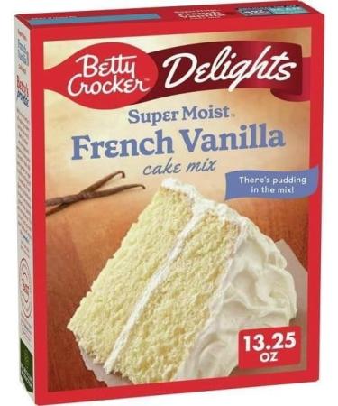 Betty Crocker Delights Super Moist French Vanilla Cake Mix 376g (13.25oz) - Buy Online on GoSupps.com