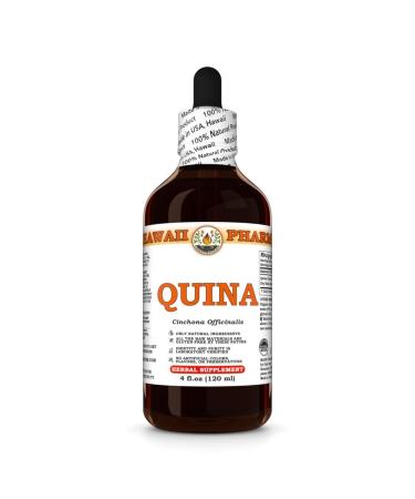 Quina (Cinchona Officinalis) Dry Bark Tincture, Made in Hawaii, All Natural, Vegan, Pure Liquid Extract - 4 fl.oz 4 Fl Oz (Pack of 1)