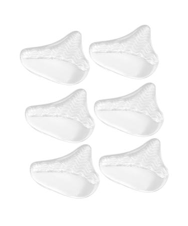 NOLITOY 6 Pairs Forefoot Pad Absorbent Pads Utility Mat Breathable Pad Forefoot Cushions Ball of Foot Cushion Foot Care Insoles Comfortable Forefoot Cushion Forefoot Relaxation Cushion Pu