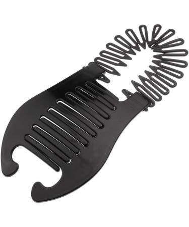 1PC Bendable Plastic Hair Comb Ponytailer Hair Styling Tool Modern Banana Clip Interlocking Comb French Side Comb For Women Girls DIY Hair Style Black - Buy Online on GoSupps.com