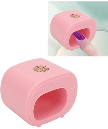 Mini UV LED Nail Lamps with 4 Lamp Beads Fast Drying Portable Gel Nail Polish Curing Lamp Soft Lighting Suitable for All Nail Polishes (Pink) - Buy Online on GoSupps.com
