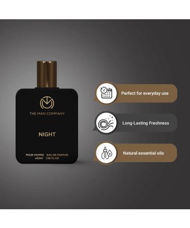 The Man Company Night Perfume for Men - 50ml | Premium Long Lasting Fragrance | Citrusy Exotic & Woody | Gift For Men | Date Night Body Spray - Buy Online on GoSupps.com